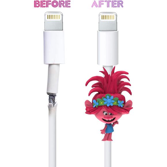 Trolls World Tour K-Blings 5 Pack Protect and Personalize Your Cables NEW - Picture 3 of 14